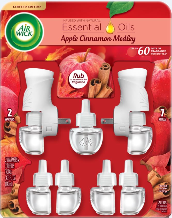 AIR WICK Scented Oil  Apple Cinnamon Medley  Kit